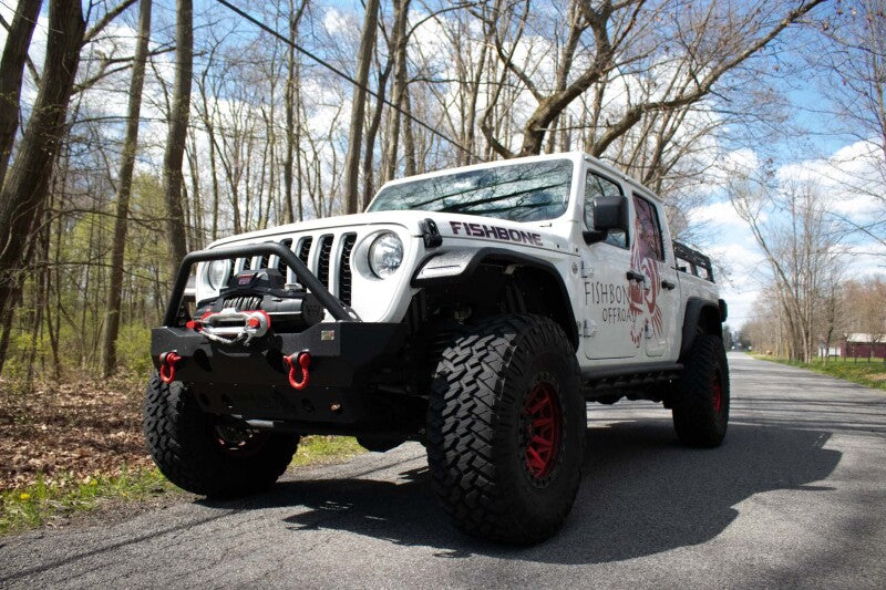 Fishbone Offroad 2018+ Jeep Wrangler JL/JLU/2020+ Gladiator JT Steel Front Fender Flares - Black