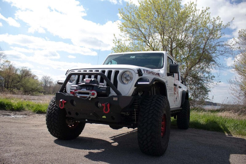 Fishbone Offroad 2018+ Jeep Wrangler JL/JLU/2020+ Gladiator JT Steel Front Fender Flares - Black