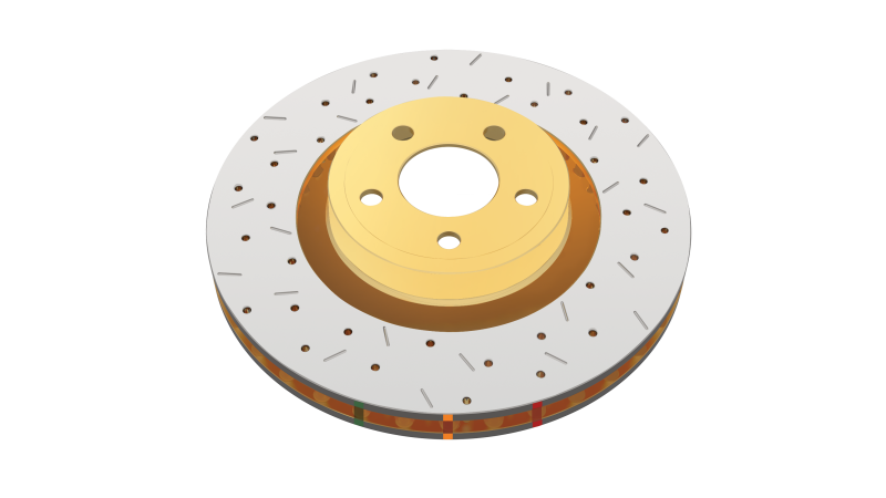 DBA 03-10 Pontiac Vibe Rear Rotor FWD Front 4000 Series Drilled & Slotted Rotor