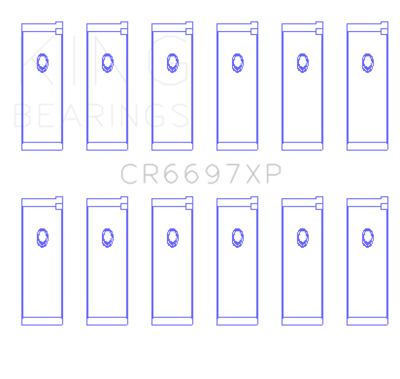 King Engine Bearings Nissan RB25/RB26 (Size STD) Performance Rod Bearing Set - Size STD