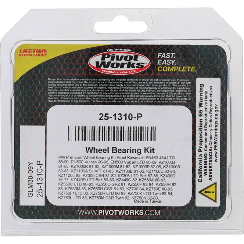 Pivot Works Premium Wheel Bearing
