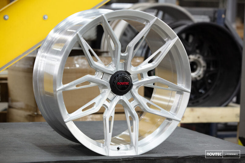 Vossen x Novitec NF11 21x12in - 5x114.3 BP - ET30 - Brushed Gloss Clear Ferrari 488 / F8 Rear Wheel
