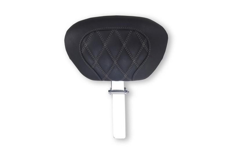 Mustang 08-25 Harley FL Touring Rd King Sp, Rd Glide Ltd, Dble Diamond Driver Backrest - Black/GM