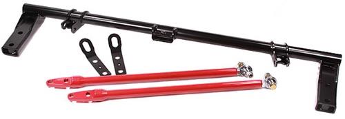 Innovative 90-93 Accord H/F-Series Black Steel Competition Traction Bar Kit (H/F-Series engine)