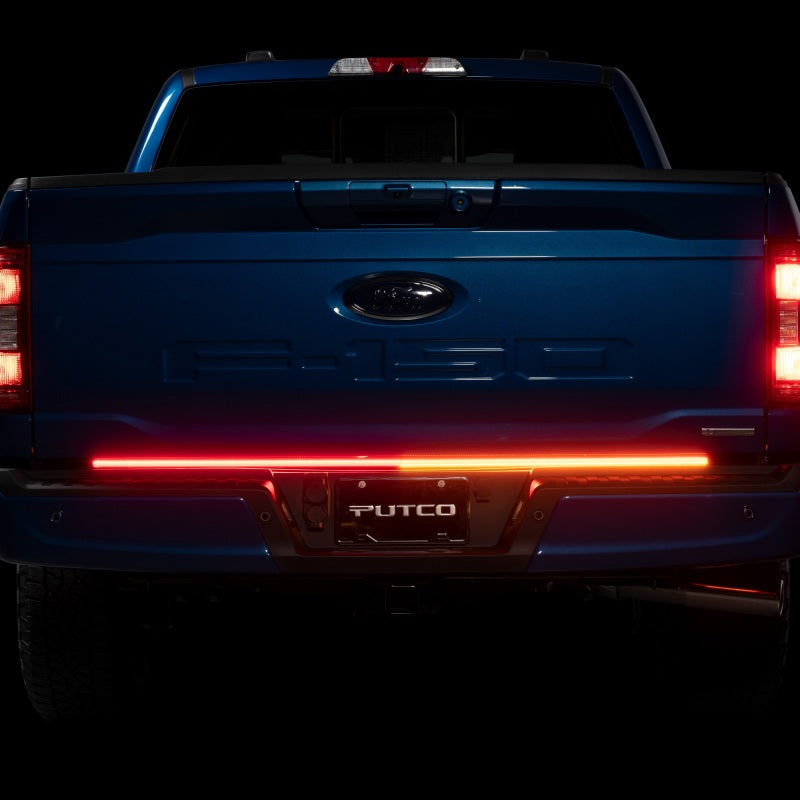 Putco 2024+ Ford F150 w/Factory LED Tail Light & OBS 60in Red Blade Tailgate Light Bar Plug-N-Play
