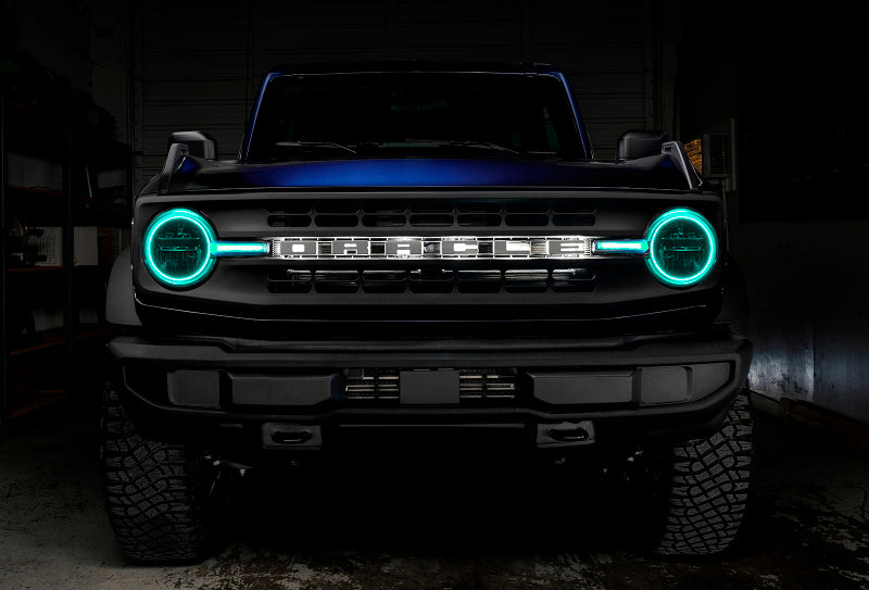 Oracle 2122 Ford Bronco Headlight Halo Kit w/DRL Bar Base Headlights w/Simple Control