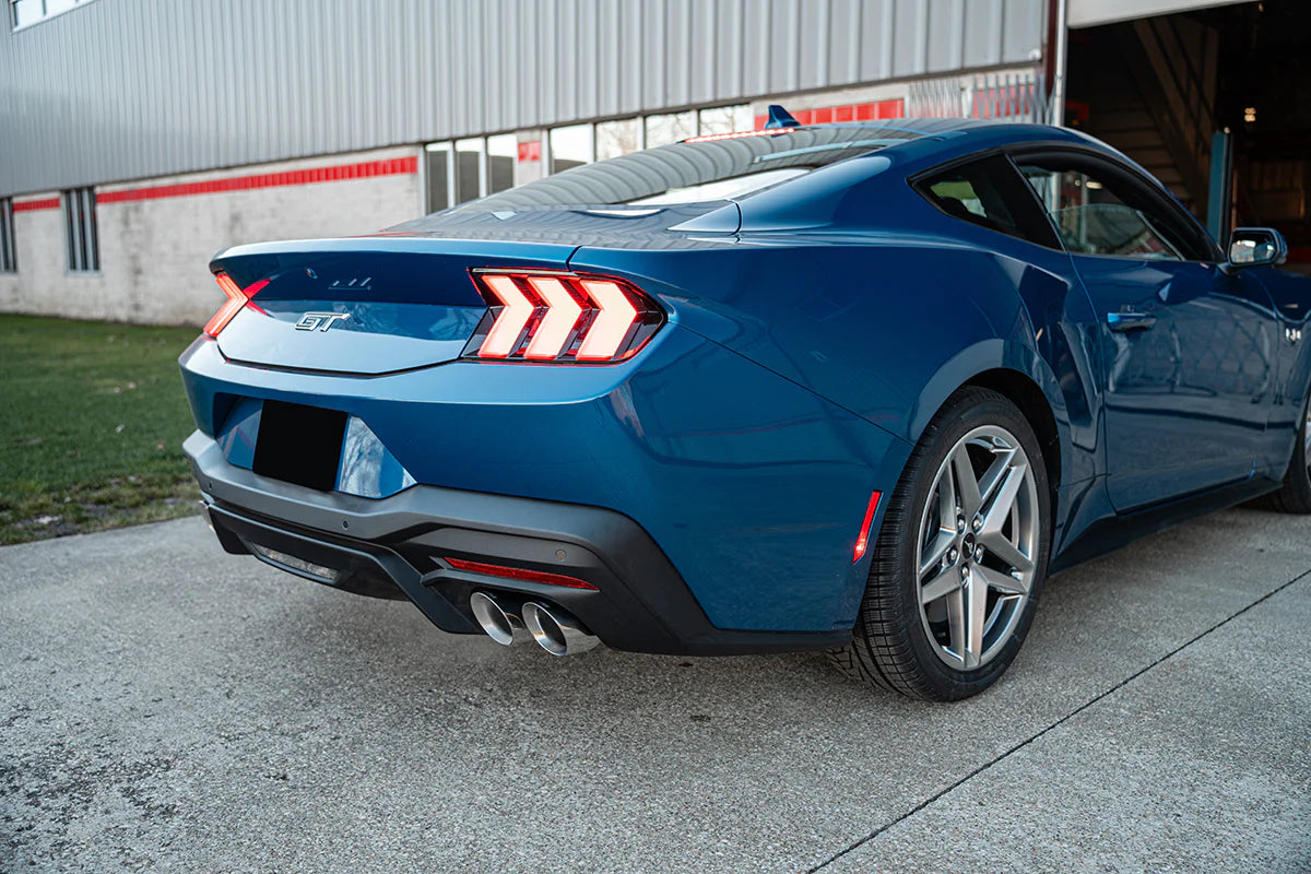 Corsa 24+ Ford Mustang V8 5.0L 3in Cat-Back Exhaust System w/ Twin 4in Polished Pro-Series Tips