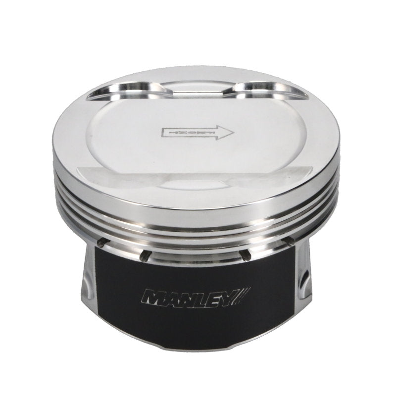Manley Ford 3.7L Cyclone 3.780in Bore -5.0cc Dish (9.5:1 Comp) Coated Piston Set