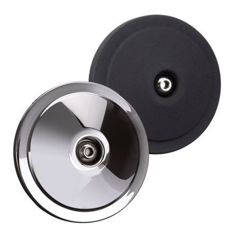 S&S Cycle Dished Bobber Air Cleaner Cover w/ Machined Highlights - Chrome