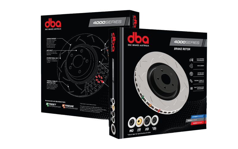 DBA 05-12 Volvo V50 T5 (320mm Front Rotor) AWD Front 4000 Series Plain Rotor