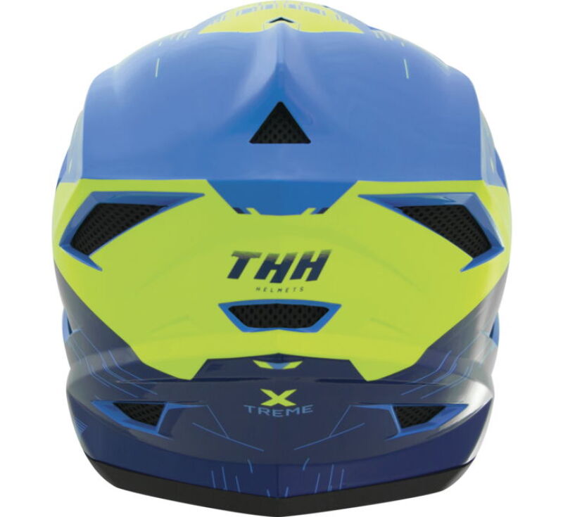 THH Helmets T-42 BMX Xtreme Blue/Yellow - XS