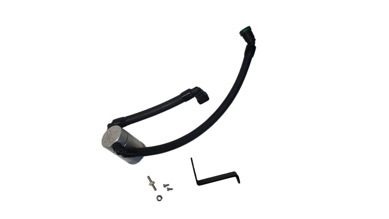 J&L 2024-2025 Ford Mustang GT w/ Whipple Supercharger Oil Separator 3.0 PCV Side - Clear Anodize