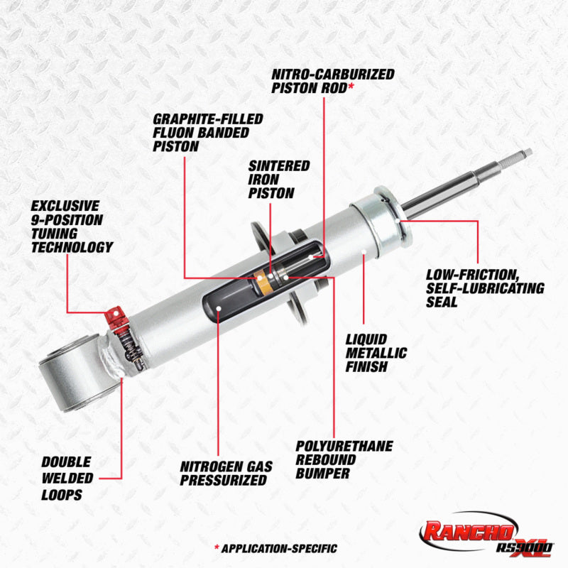 Rancho 07-20 Toyota Tundra Front RS9000XL Strut (Available MAY 2026, NO BACKORDERS)