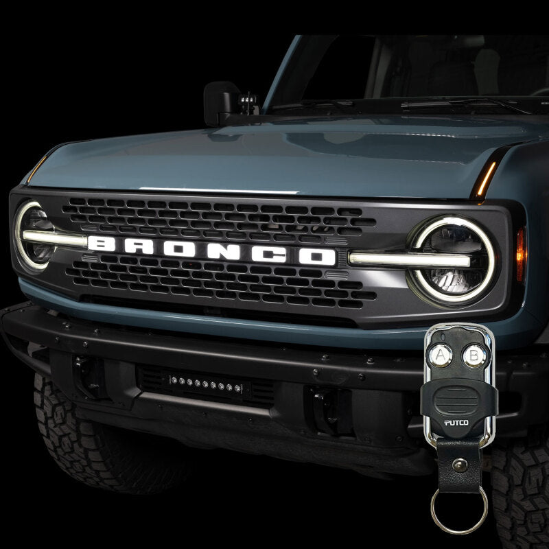 Putco 22-24 Ford Bronco Luminix DRL LED Light Hood Limb Riser (Factory Hood Side Hinge Replacements)