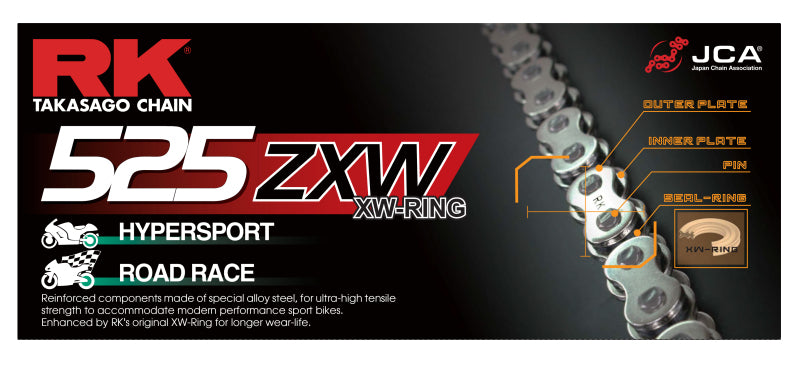 RK Chain CC525ZXW-120L XW-Ring - Chrome
