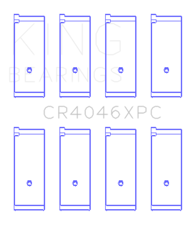 King Engine Bearings Acura D16A1 (Size STDX) Performance Rod Bearing Set