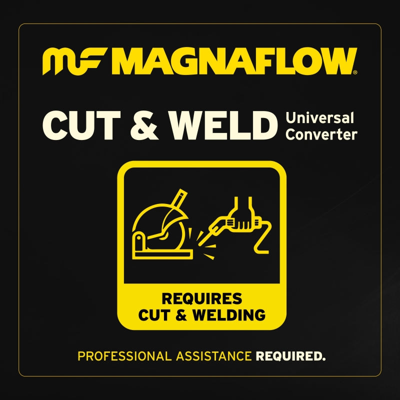MagnaFlow 2.00 w/dual O2 5in. Spun Universal Converter