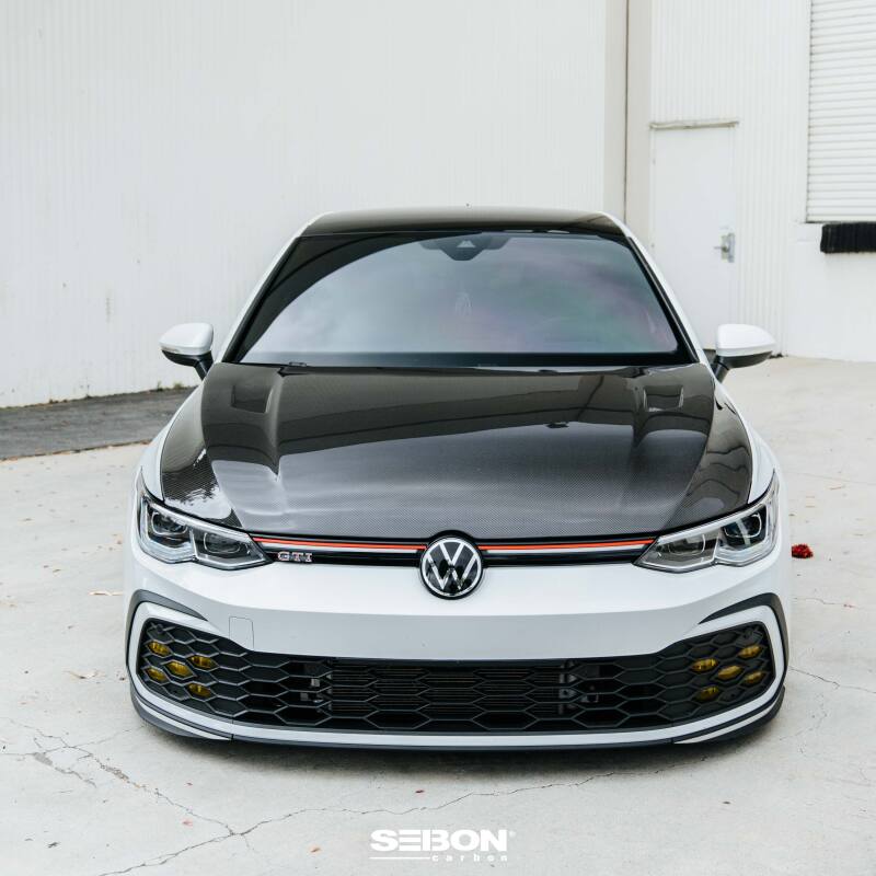 Seibon 22-23 Volkswagen Golf GTI/R TM-Style Carbon Fiber Hood