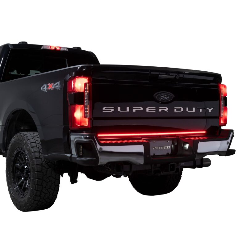 Putco 2024 Ford SuperDuty F-250 60In Direct Fit Red Blade Kit Tailgate Bars w/ LED Taillamps