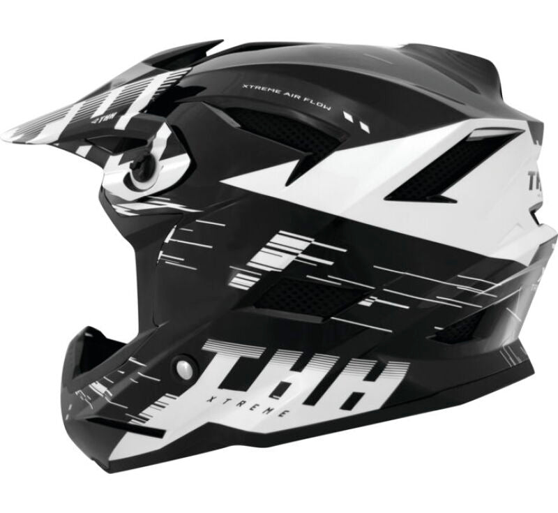 THH Helmets T-42 BMX Xtreme Black/White Youth - Small