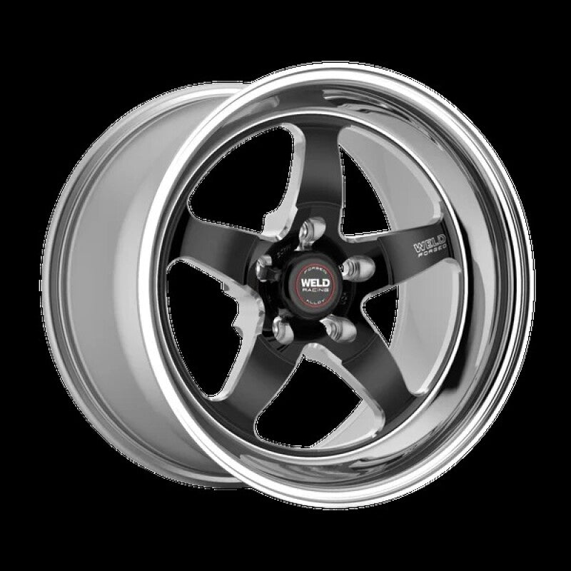 Weld S71 RT-S 17x9.0 / 5x112 BP / 6.2in. BS / 3.18 ID Black Center Wheel (High Pad) - Non-Beadlock