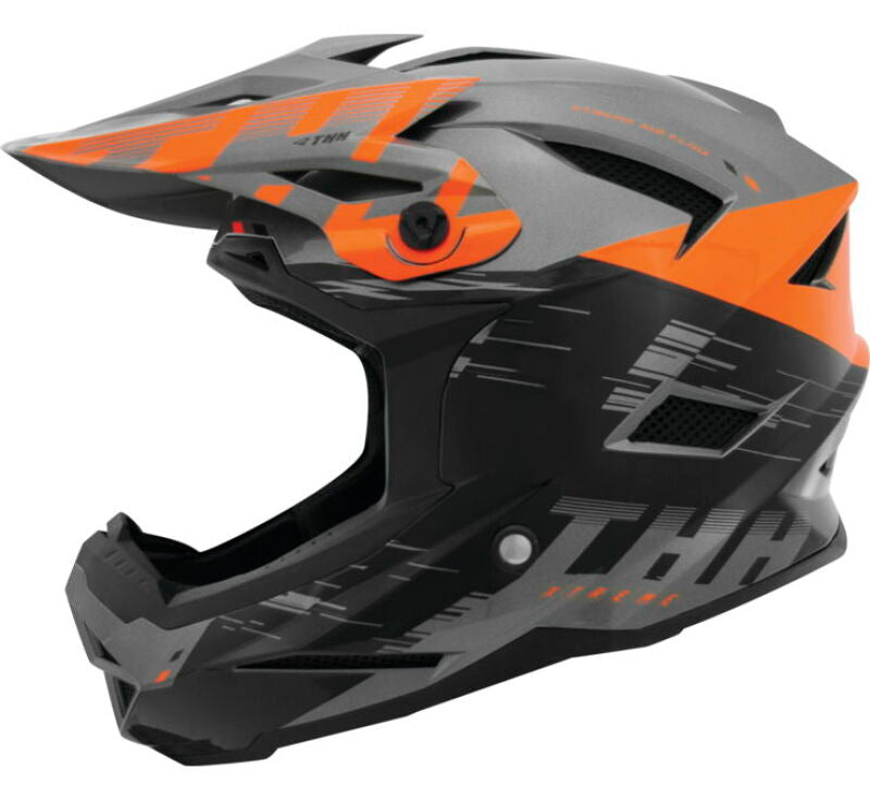 THH Helmets T-42 BMX Xtreme Gray/Orange Youth - Small
