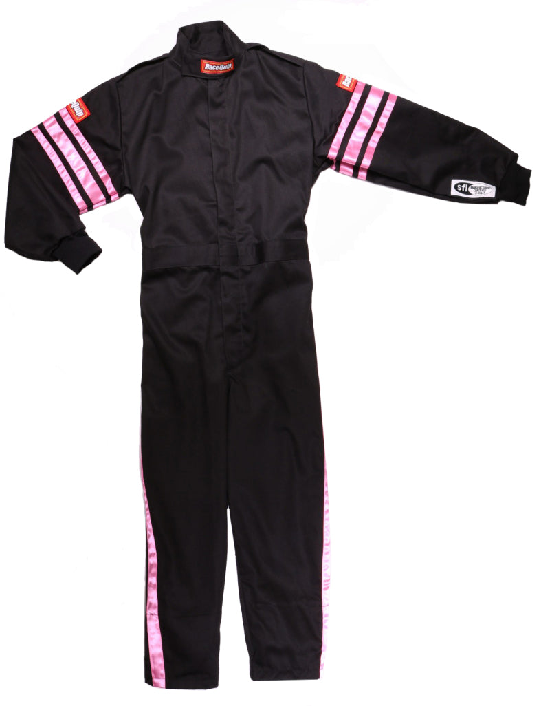 RaceQuip Pink Trim SFI-1 JR. Suit - Kids XXL