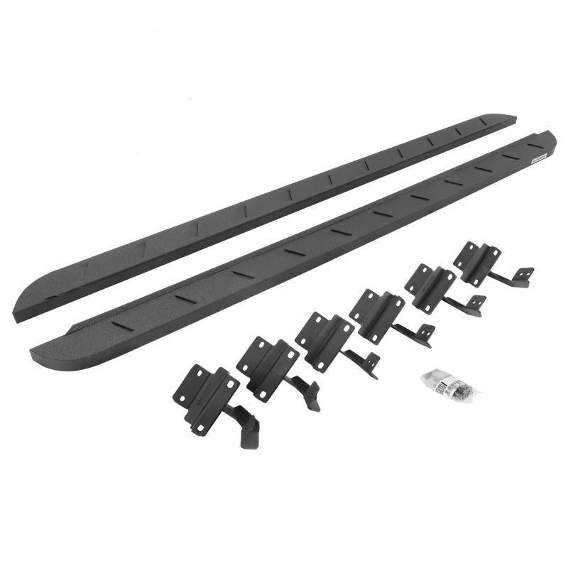 Go Rhino 15-22 Ford F-150 SC RB10 Slim Running Boards Kit (w/Brackets) - Bedliner Coating