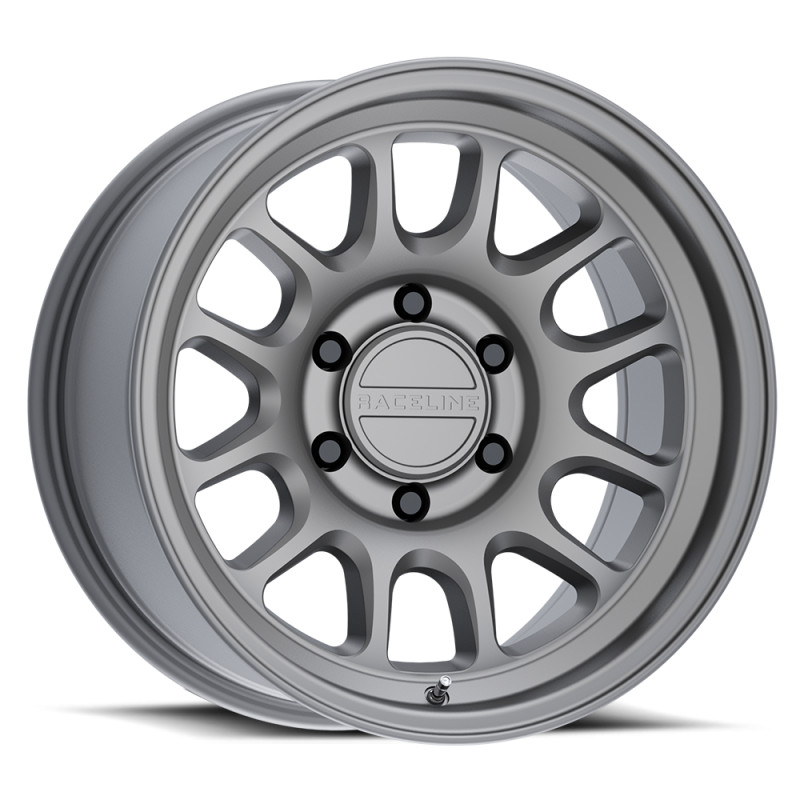 Raceline 958B Rogue 17x9in / 8x170 BP / -12mm Offset / 130.81mm Bore - Titanium Wheel