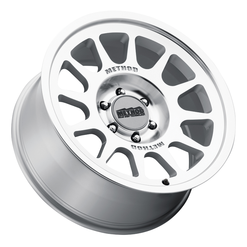 Method MR703 Bead Grip 20x9 -12mm Offset 5x5 71.5mm CB - Machined Clear Coat