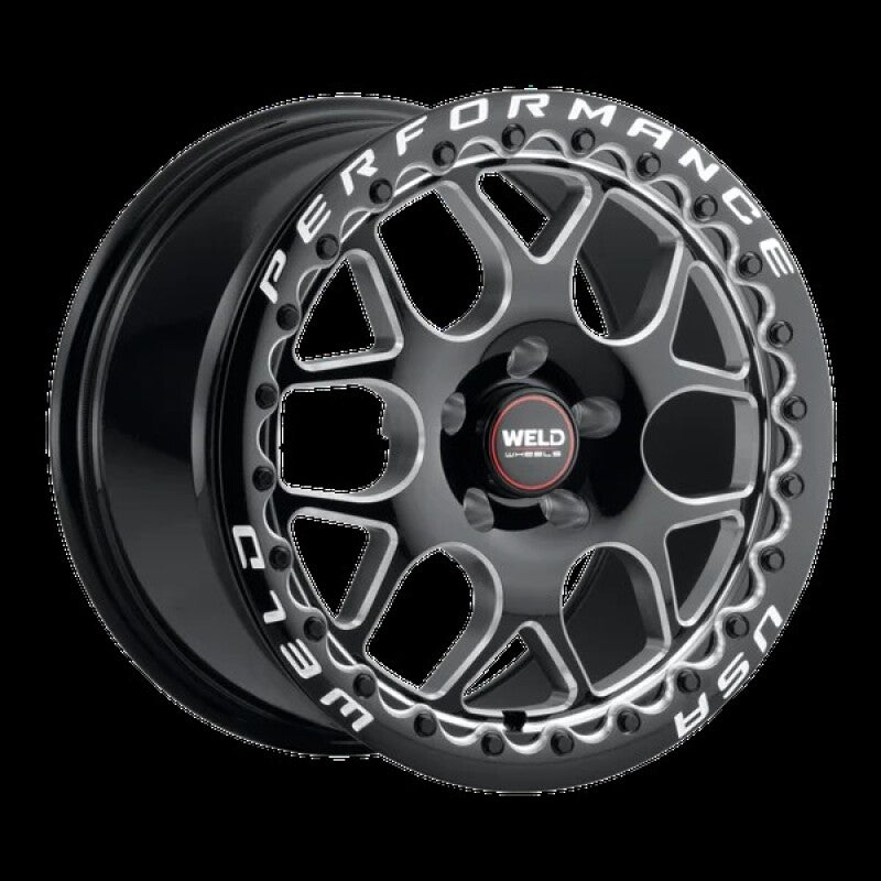 Weld Racing Solana Beadlock 18x12 / 5x120.65 BP / ET50 / 70.3 Bore - Gloss Black MIL DIA Wheel