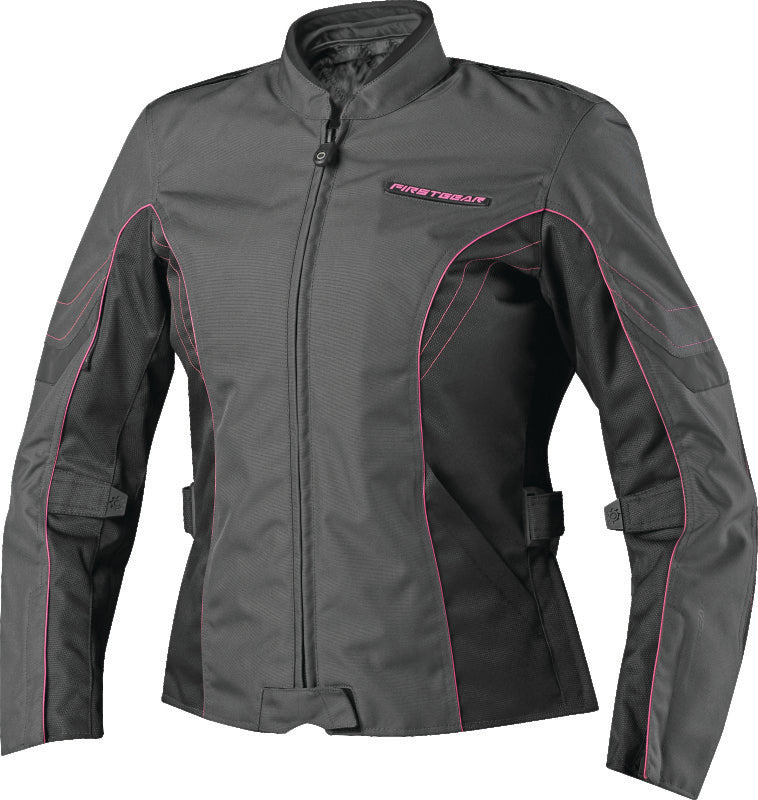 FIRSTGEAR Contour Jacket Womens Charcoal/Black/Pink - Small