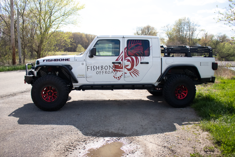 Fishbone Offroad 2018+ Jeep Wrangler JL/JLU/2020+ Gladiator JT Steel Front Fender Flares - Black