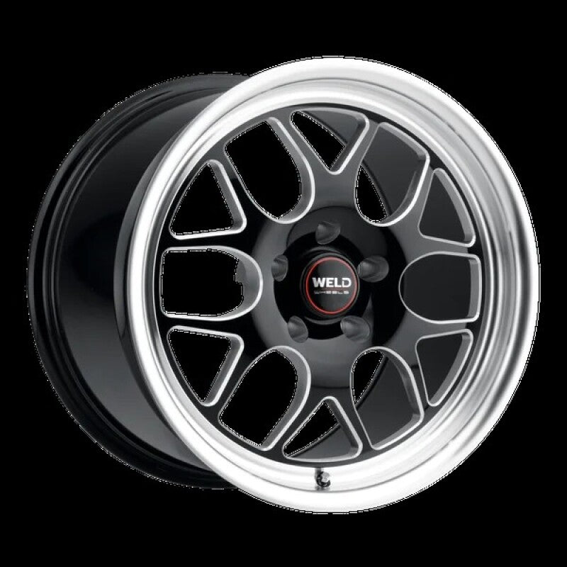 Weld Solana Drag 18x5 / 5x120.65 BP / ET-34 / 78.1mm Bore - Gloss Black MIL DIA Wheel