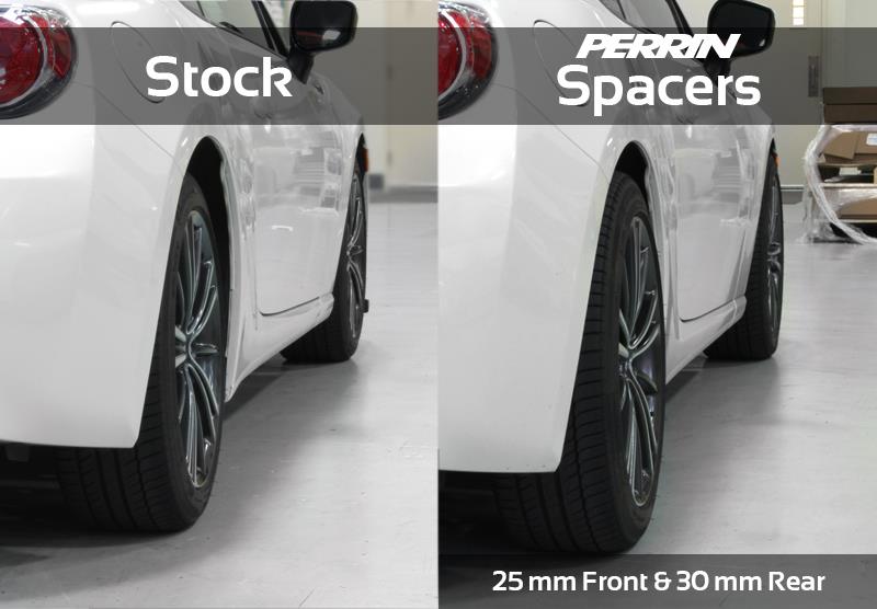 PERRIN 02-14 Subaru WRX / 2004 STI / 13-26 BRZ & Toyota GR86 30mm Wheel Spacers 5x100 56mm CB - Pair