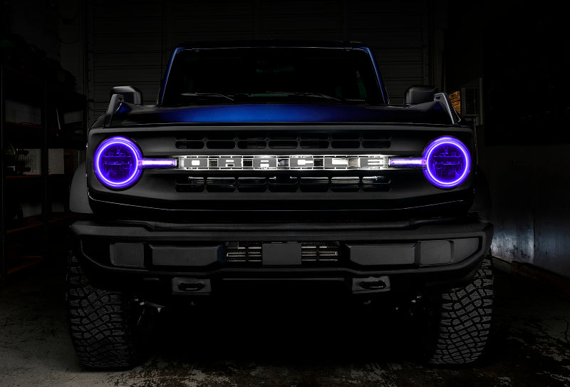 Oracle 2122 Ford Bronco Headlight Halo Kit w/DRL Bar Base Headlights w/Simple Control