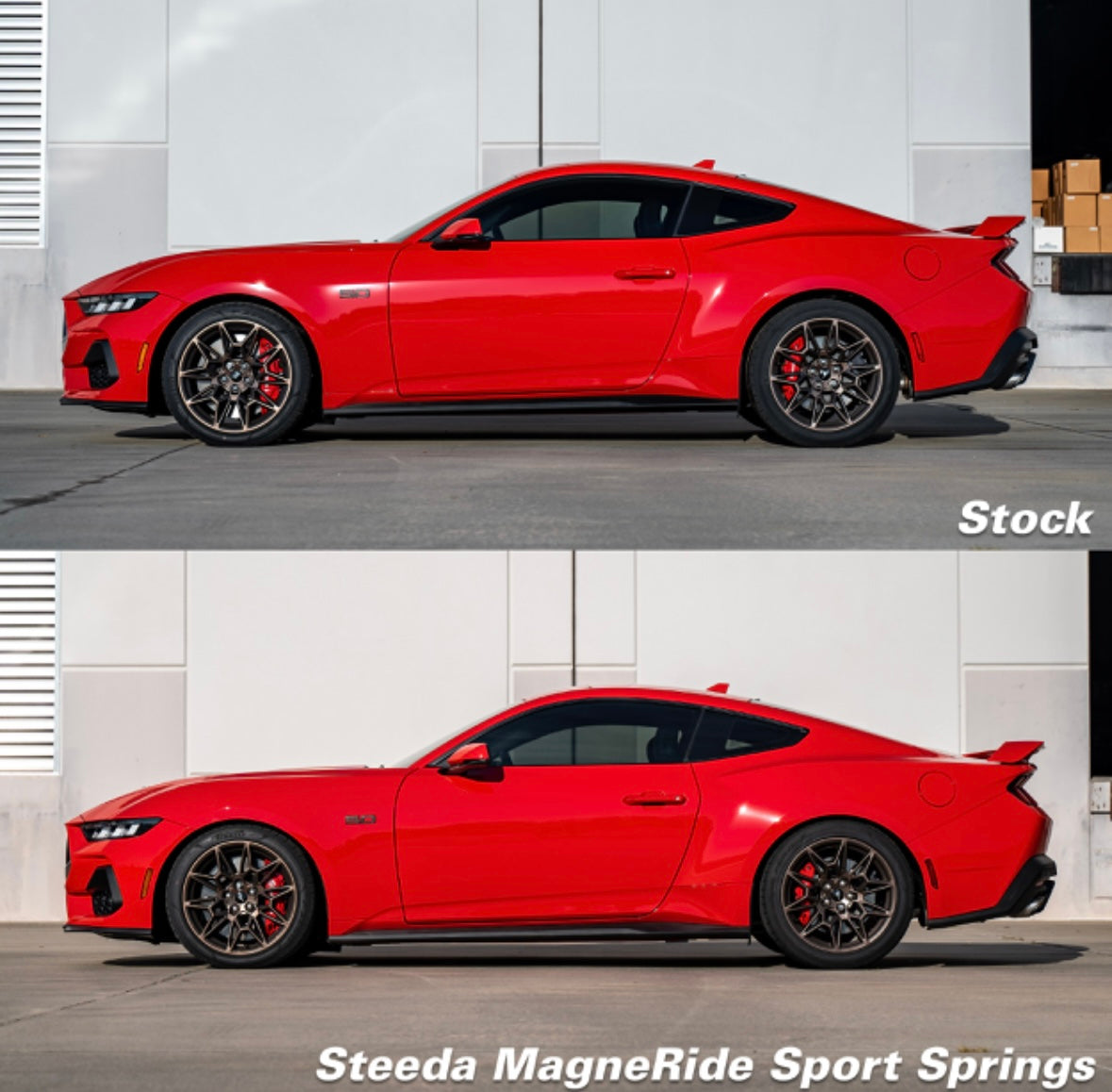 Steeda Mustang MagneRide Sport Progressive Lowering Springs (2015-2026)