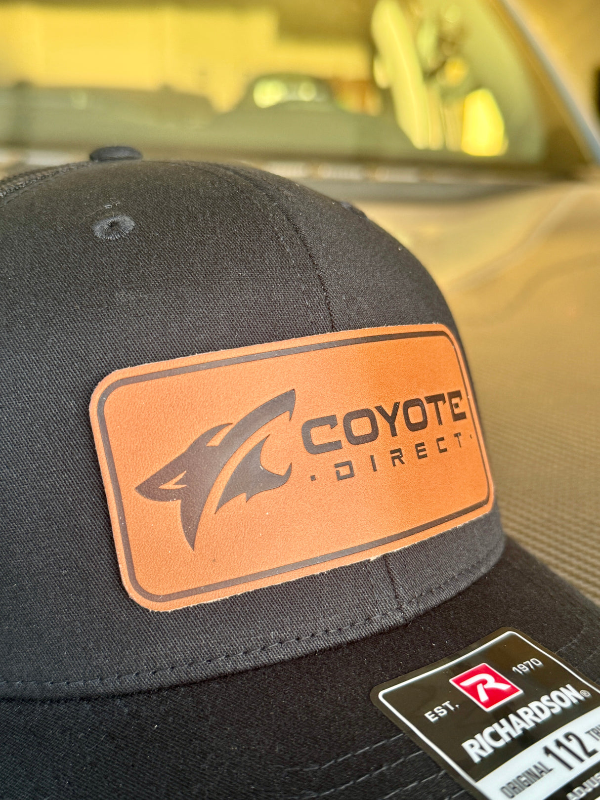 Leather Patch CD Baseball Cap