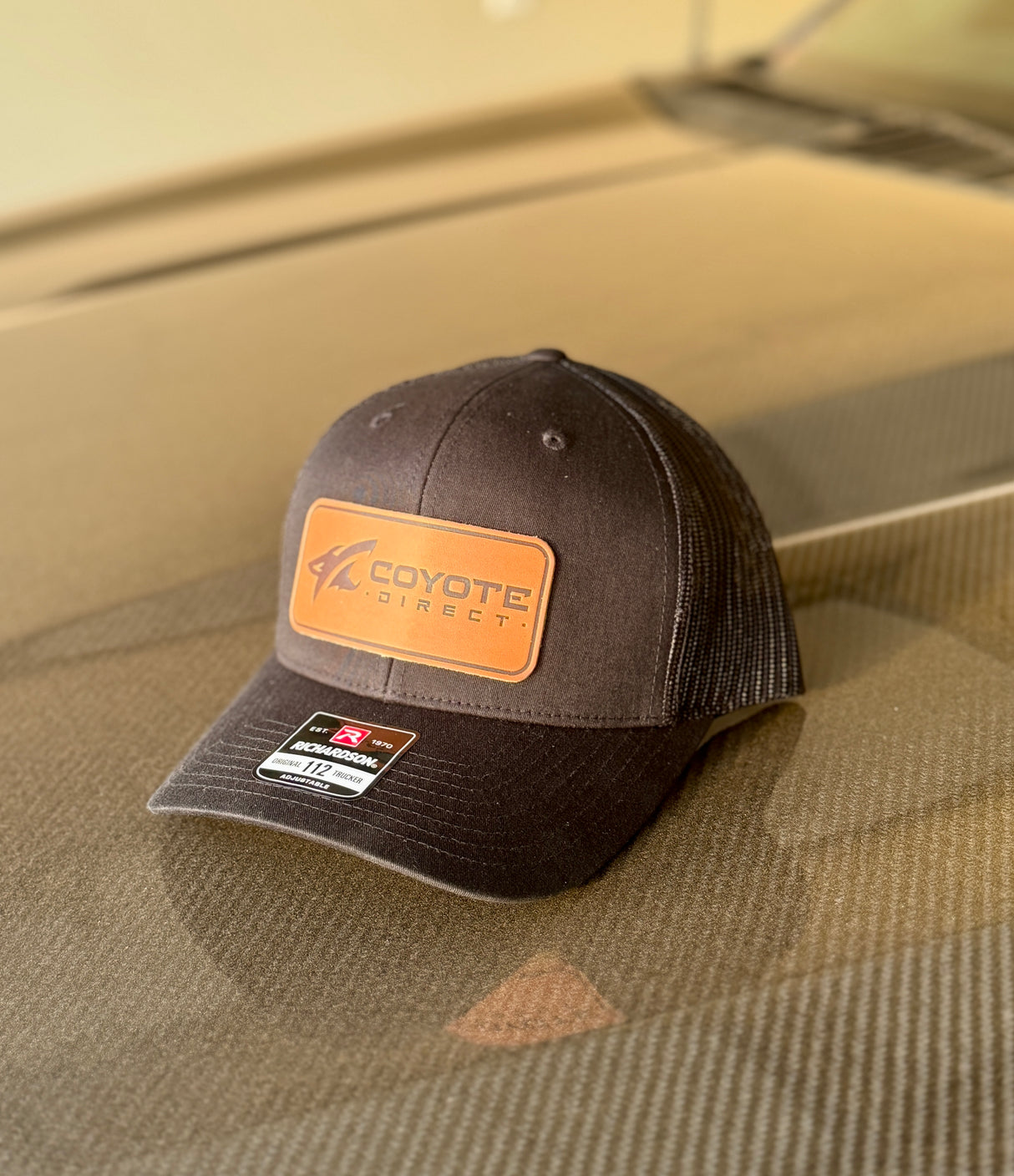 Leather Patch CD Baseball Cap