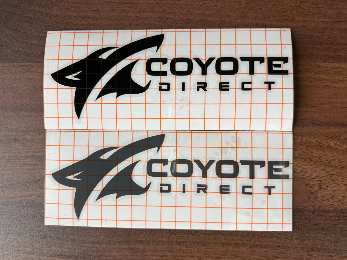 Coyote Direct Die Cut Decals