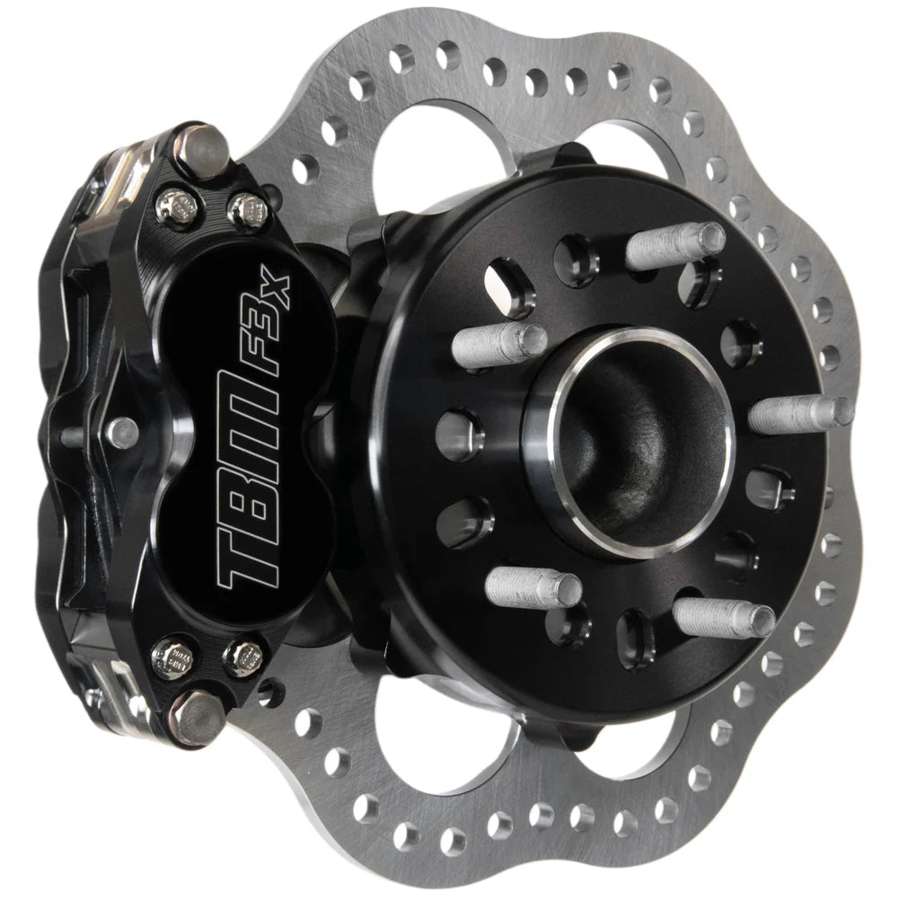 (X-Series) 05-14 Mustang S197 Medium Duty F3X 4 piston Drag Racing Front Brake Kit