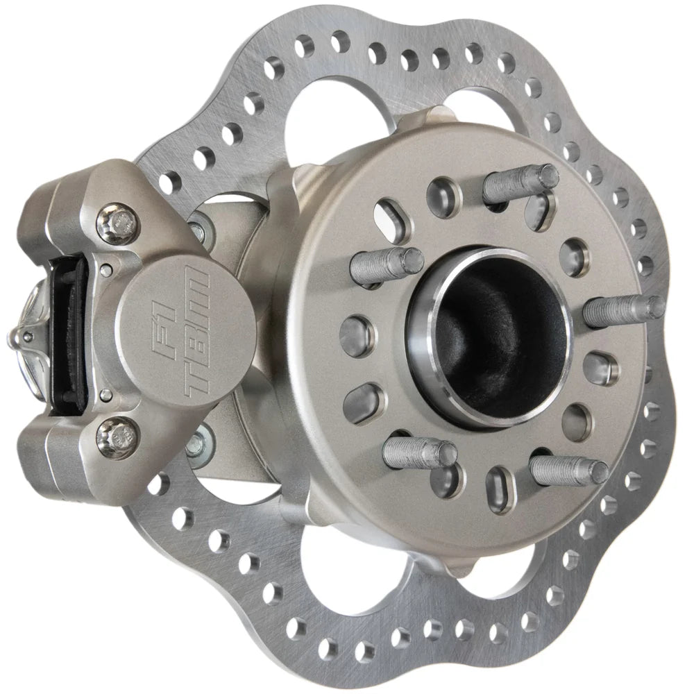 2015-23 Ford Mustang S550 F1 2 Piston Front Drag Racing Brakes (Reusing Factory Hubs) 001-0248