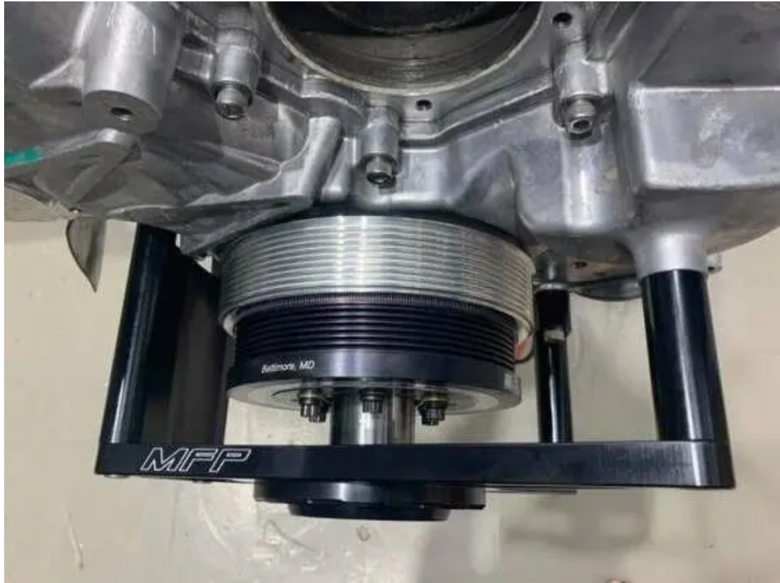 MFP-WHIPPLE-CS Crank Support Kit (2011-2023 Mustang GT with Whipple G3-G5 10 Rib Kits)