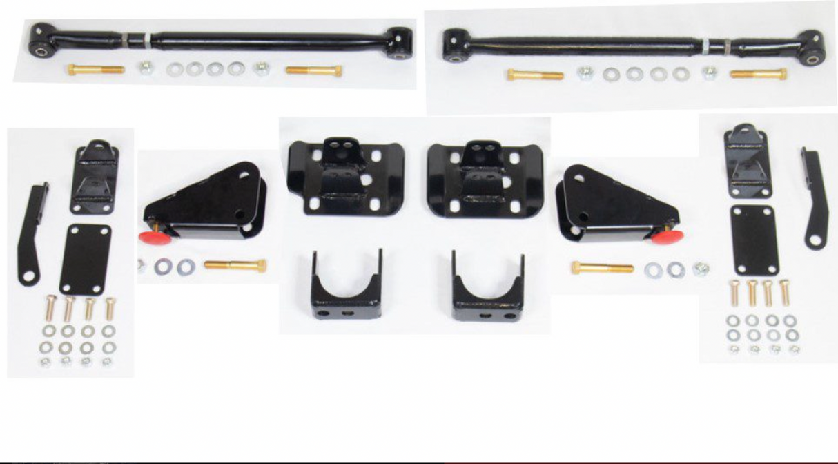 2015-PRESENT F-150 2WD/4WD FITS ALL CABS PERFORMANCE TRACTION BAR KIT (LOWERED APPLICATION ONLY)