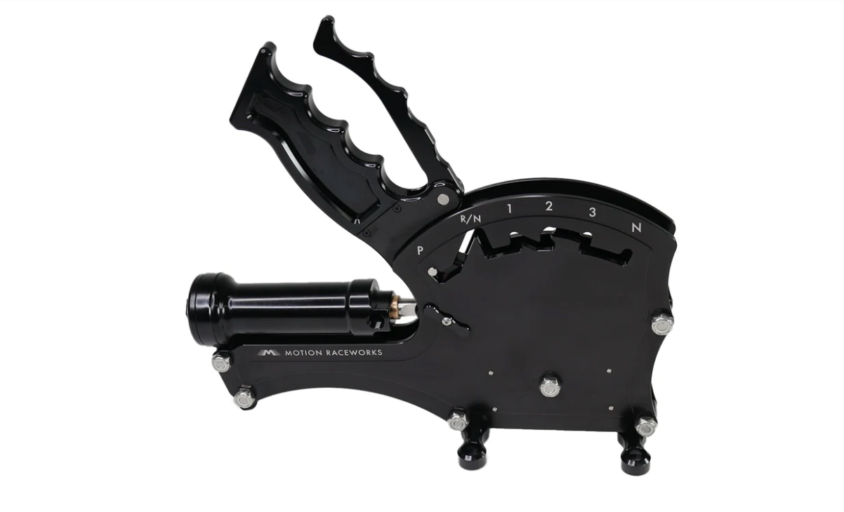 TH400 Clean Neutral 3 Speed Push To Shift Operator Series Billet Shifter Rear Exit w/ CO2 Assist