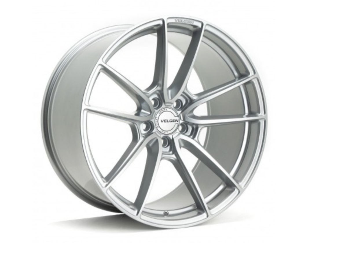 Velgen Wheels VF5 Wheel Gloss Silver 20x10.5 5x114.3 Bolt, 45 Offset, 73.1 Bore (2005-2024 Mustang) - VF5201055X1143GS45