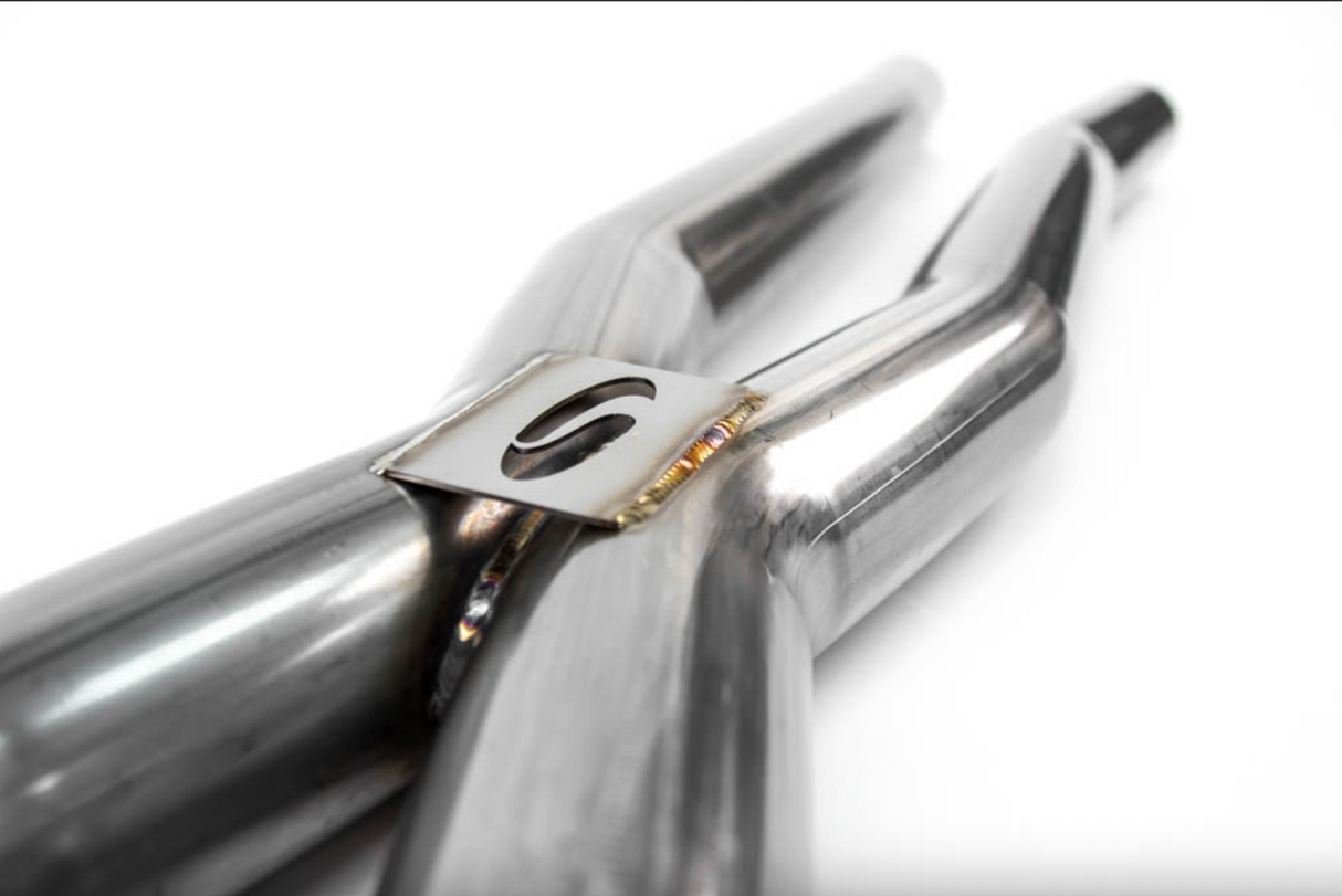 Steeda Mustang 5.0L Coyote 304 Stainless Resonator Delete X-Pipe (2015-2026)