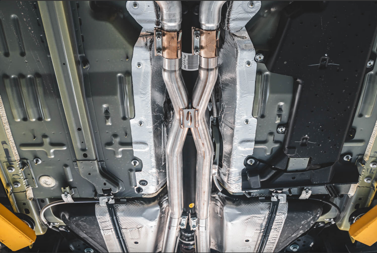 Steeda Mustang 5.0L Coyote 304 Stainless Resonator Delete X-Pipe (2015-2026)