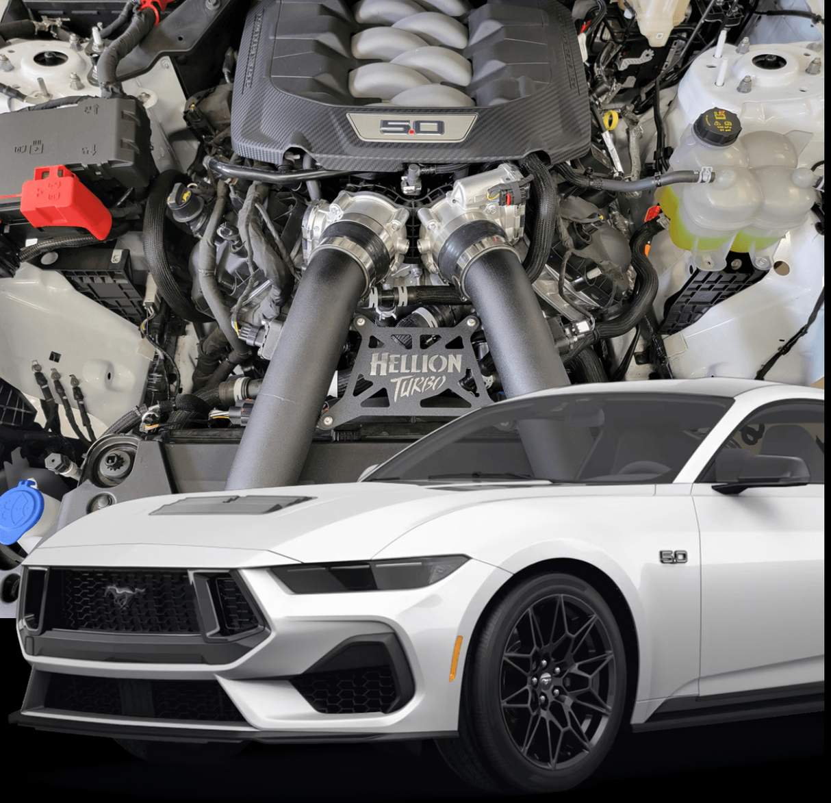HELLION 2024+ FORD MUSTANG GT / DARK HORSE STREET SLEEPER® HIDDEN TWIN TURBO SYSTEM–TUNING AVAILABLE!