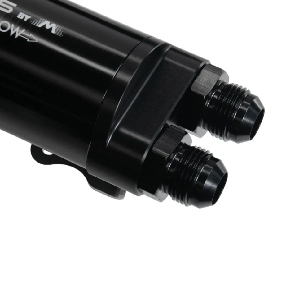 Fluidworks Dual Outlet 32GPM Post Fuel Filter w/ Mount (10 Micron)